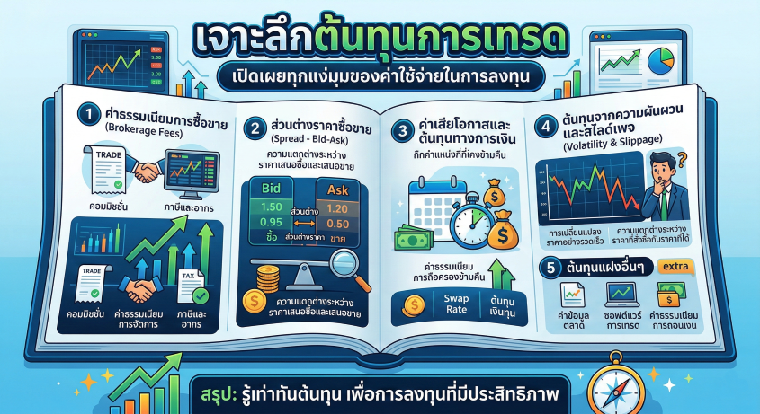 เจาะลึกต้นทุนการเทรด Forex: สิ่งที่มือใหม่ต้องรู้ก่อนเสียเปรียบตลาด