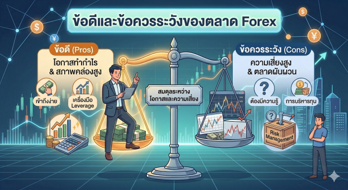 ข้อดีและข้อควรระวังของตลาด Forex